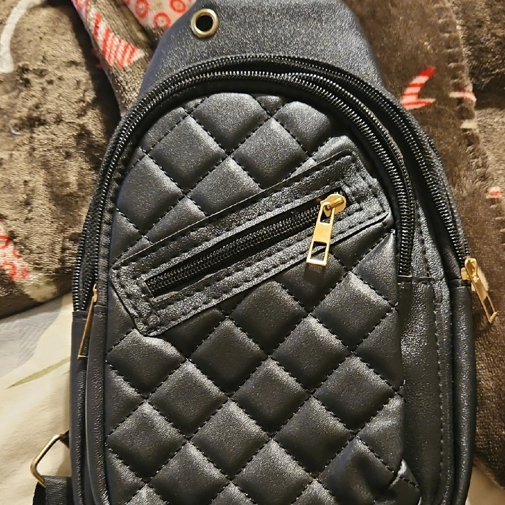 Quilted Black Crossbody Bag